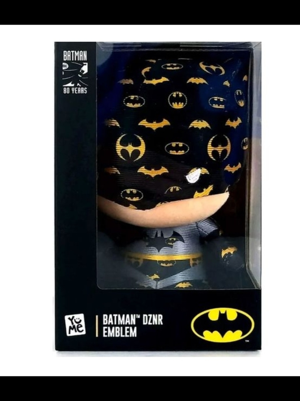 YuMe 7" PLUSH - DZNR BATMAN "EMBLEM" EDITION COLLECTOR EDITION BATMAN 80 YEARS.